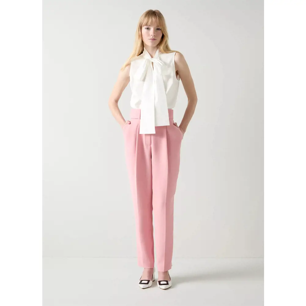 LK Bennett Florian White Cotton Blouse